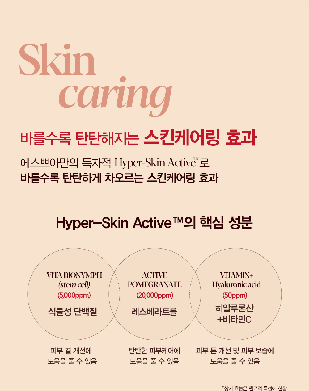 Skin caring : 바를수록 탄탄해지는 스킨케어링 효과