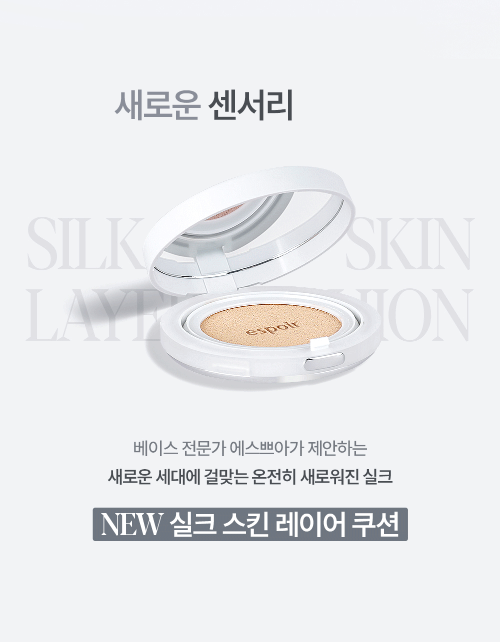 Silk skin layer cushion