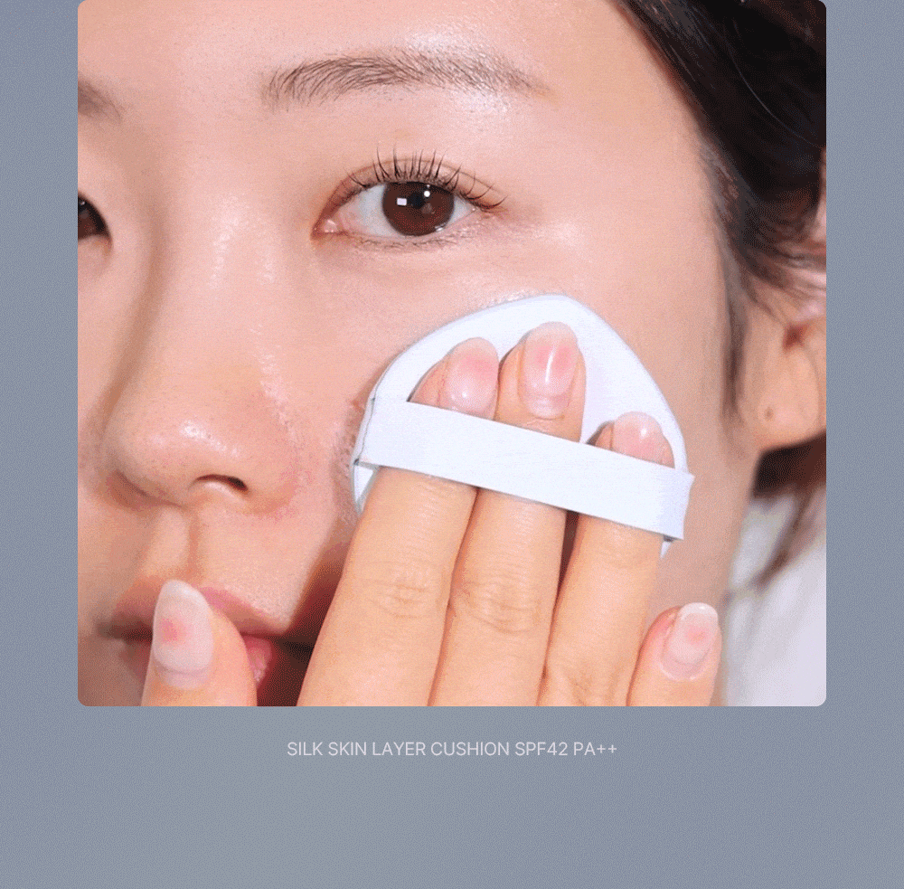 Silk skin layer cushion
