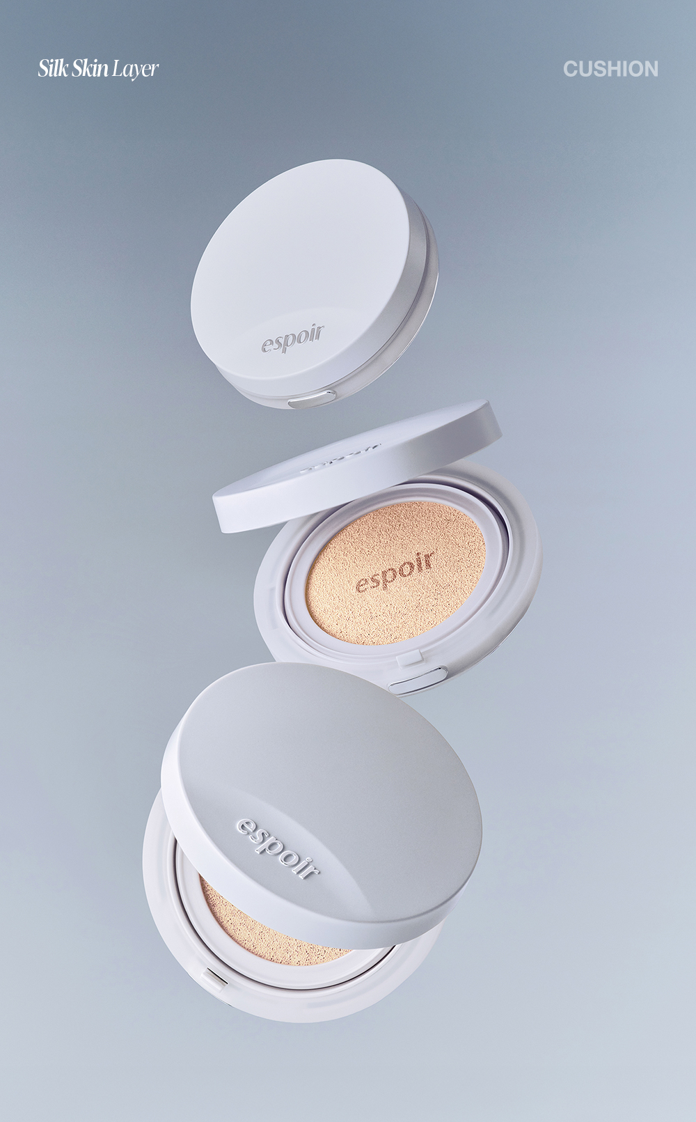 Silk skin layer cushion