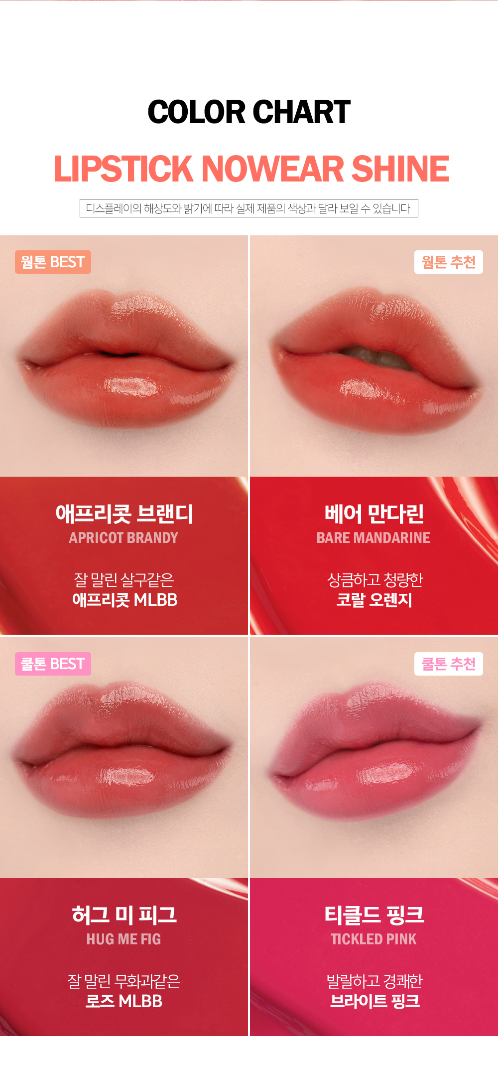 LIPSTICK NOWEAR SHINE